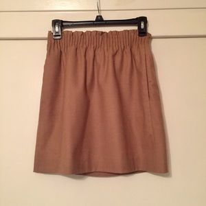 J. Crew Sidewalk tan wool skirt